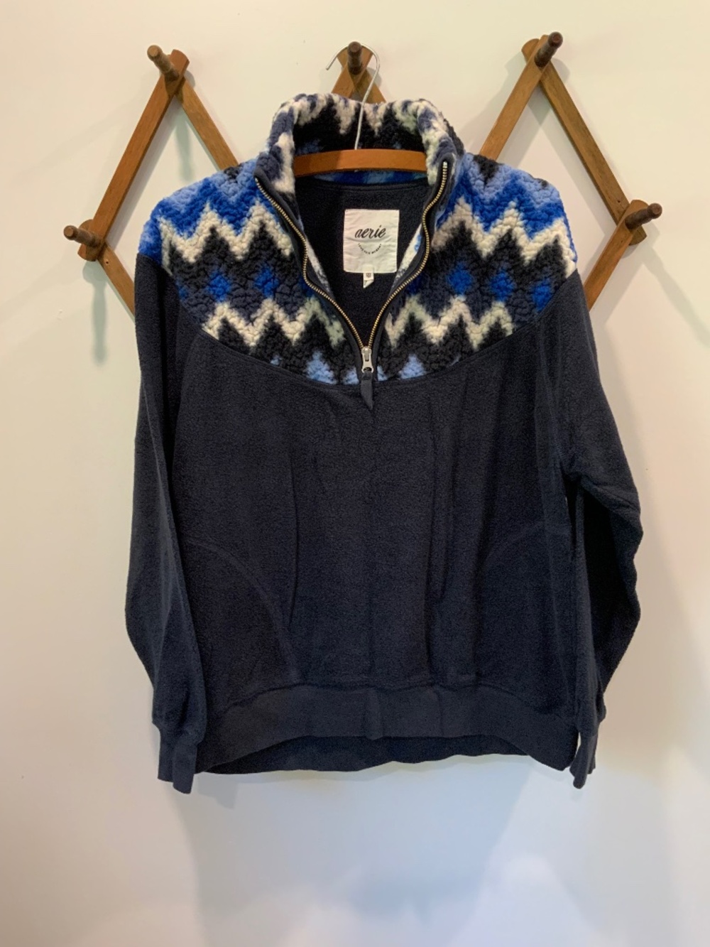 Aerie Hometown Holiday Quarter Zip Sweatshirt